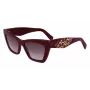 Óculos de sol FERRAGAMO SF1081SE-603 para mulher modelo gatinho bordô castanho degradê 55 mm
