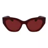 Óculos de sol Ferragamo SF1107S552065 mulher retangulares acetato Havana Brown gradiente 55/20/140 mm