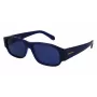 Óculos de sol de homem FERRAGAMO SF1109S571443, armação de acetato preta mate, lentes de policarbonato cinzentas, 57 mm