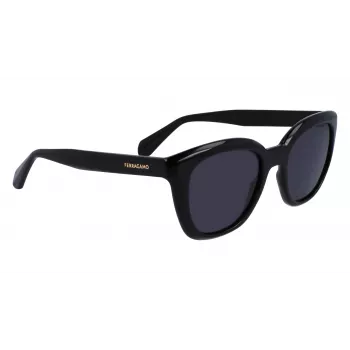 FERRAGAMO SF2000S522100 Óculos de sol mulher Havana Armação de acetato Lentes cinzentas degradê 52/21/145 mm