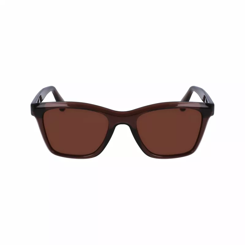Óculos de sol unissexo FERRAGAMO SF2001S-232 Havana castanho armação quadrada de acetato lentes castanhas 54/20/145 mm
