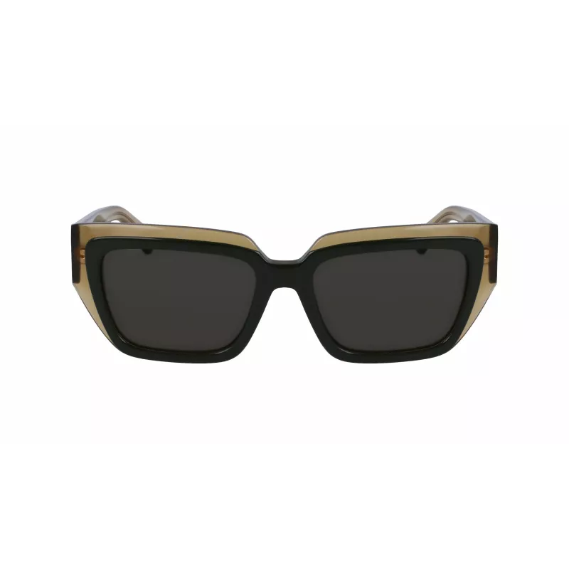 Óculos de sol de mulher FERRAGAMO SF2002S-327 Havana acetato castanho degradê 55mm