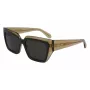 Óculos de sol de mulher FERRAGAMO SF2002S-327 Havana acetato castanho degradê 55mm