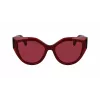 Óculos de sol de mulher FERRAGAMO SF2004S-618 borboleta Havana acetato castanho lente degradê 53/18/140 mm
