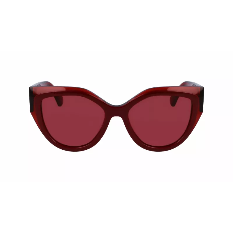 Óculos de sol de mulher FERRAGAMO SF2004S-618 borboleta Havana acetato castanho lente degradê 53/18/140 mm