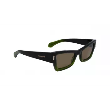 Óculos de sol FERRAGAMO SF2006S-316 para mulher Havana acetato castanho degradê 53mm