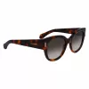 FERRAGAMO SF2007S-240 óculos de sol de mulher em forma de olho de gato Havana castanho degradê 51 mm
