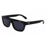 FERRAGAMO SF2009S-001 Óculos de sol de homem - Armação preta, lentes cinzentas, 56/21/145 mm