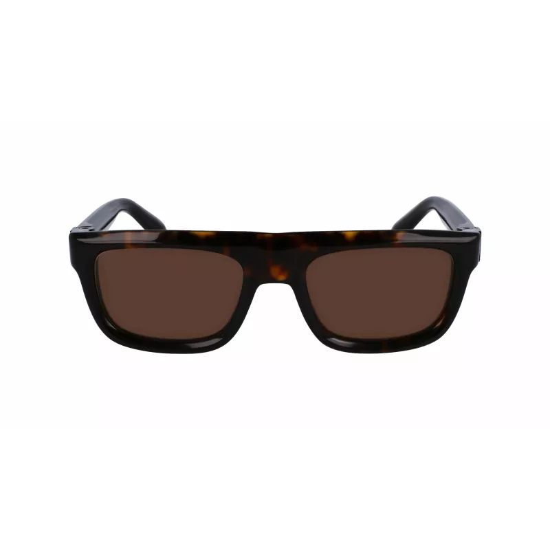 Óculos de sol quadrados de homem FERRAGAMO SF2009S-242 acetato Havana castanho degradê 56/21/145 mm