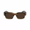 Óculos de sol de homem Ferragamo SF2010S-319 verde Havana quadrados acetato 52mm