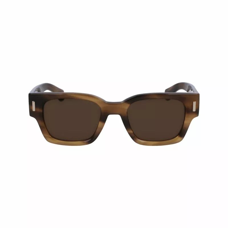 Óculos de sol de homem Ferragamo SF2010S-319 verde Havana quadrados acetato 52mm