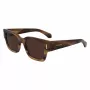 Óculos de sol de homem Ferragamo SF2010S-319 verde Havana quadrados acetato 52mm