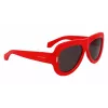 FERRAGAMO SF2029SE-600 Óculos de sol mulher - Dark Havana, lentes cinzentas, 57 mm