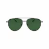Óculos de sol retangulares de homem FERRAGAMO SF308S-44 - armação de acetato Havana castanha, lentes de policarbonato cinzentas, proteção UV400