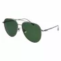 Óculos de sol retangulares de homem FERRAGAMO SF308S-44 - armação de acetato Havana castanha, lentes de policarbonato cinzentas, proteção UV400