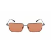 Óculos de sol de homem Ferragamo SF309S5715017 - armação em acetato preta, lentes em policarbonato cinzentas, 57 mm