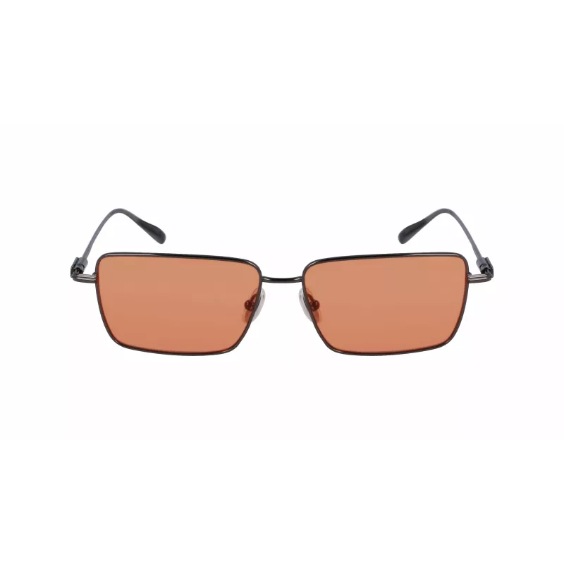 Óculos de sol de homem Ferragamo SF309S5715017 - armação em acetato preta, lentes em policarbonato cinzentas, 57 mm