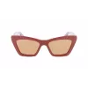 Óculos de sol de mulher FERRAGAMO SF929S-209 Havana butterfly em acetato castanho degradê 55/17/145 mm
