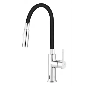 FERRO KITCHEN MIXER DISTANZA SENSOR FLEXSPOUT Torneira de cozinha sem contacto com bica extensível, cromado