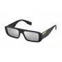 FILA Óculos de sol de homem SF9415540U28 - Armação retangular preta, lentes cinzentas, 54/17/145 mm, UV400