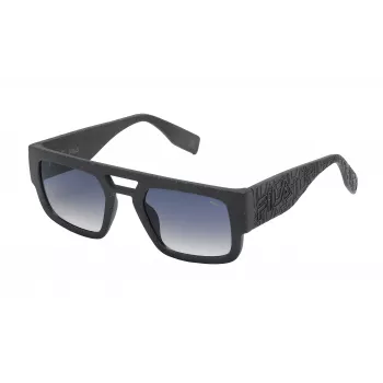 Óculos de sol retangulares de homem FILA SFI085500968 - Armação preta lentes cinzentas 50/23/145 mm