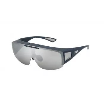 Óculos de sol desportivos de homem FILA SFI126-996QSP - Armação preta, proteção UV400