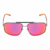 FILA SFI210V60K56R Óculos de sol para homem - Armação preta, lentes cinzentas, 61 mm