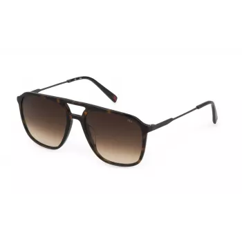 Óculos de sol retangulares de homem FILA SFI215-56722Y preto/cinzento 56/18/145 mm