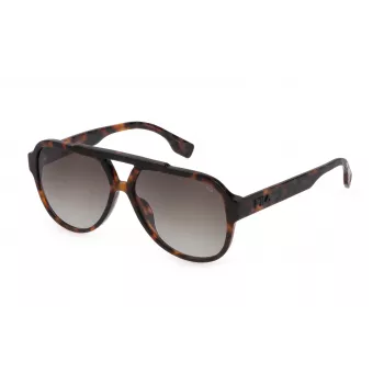 Óculos de sol unissexo FILA SFI459V590C10 - Armação preta, lentes cinzentas, 59 mm