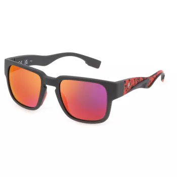 FILA SFI463-53I41P Óculos de sol polarizados de homem - Armação de acetato preta/cinzenta - 53/21/145 mm
