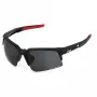 Óculos de sol unissexo FILA SFI515 preto mate cinzento fumado 67mm