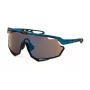 Óculos de sol FILA SFI721 unissexo - armação preta, lentes cinzentas, largura da lente 99 mm