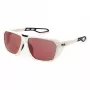 FILA SFI722-635WWA Óculos de sol retangulares de homem - Armação preta, lentes cinzentas, UV400