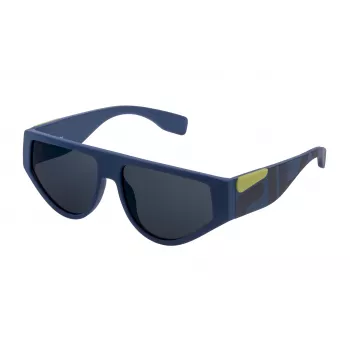 FILA Óculos de sol unissexo SF936457U43B - armação preta mate, lentes fumadas, proteção UV400