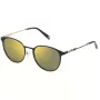 Óculos de sol unissexo FILA SFI217-52301G quadrados armação preta lentes cinzentas 55 mm