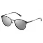 Óculos de sol FILA unissexo SFI217-52627X - armação retangular em plástico com lentes de policarbonato cinzentas, proteção UV400, 55/15/145 mm