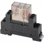 Base de relé Finder 95.65M com clipe de fixação para relés da série 65, 3 polos, 10 A, 250 V AC, terminais de parafuso, montagem em calha DIN/painel