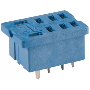 Base Finder 96.14 para placa de circuito impresso para relé 56.34, 14 polos, 10A, 250V, preto