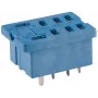 Base Finder 96.14 para placa de circuito impresso para relé 56.34, 14 polos, 10A, 250V, preto