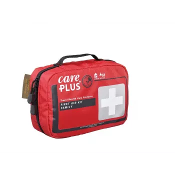 Kit de primeiros socorros Family Care Plus Travel – conjunto de 50 peças em nylon ripstop repelente à água para casa, exterior e campismo