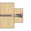 Parafuso de ajuste Fischer 558881 FAFS 5 mm x 100 mm perfil T aço zincado Torx T25 cabeça escareada (pack de 100)