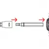 Parafuso de ajuste Fischer 558881 FAFS 5 mm x 100 mm perfil T aço zincado Torx T25 cabeça escareada (pack de 100)