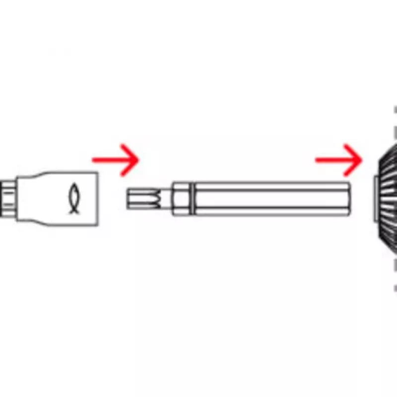 Parafuso de ajuste Fischer 558881 FAFS 5 mm x 100 mm perfil T aço zincado Torx T25 cabeça escareada (pack de 100)