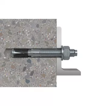 FISCHER Chumbador de ancoragem FAZ II Plus 12/20 R – Aço inoxidável A4, 80 unid. por embalagem