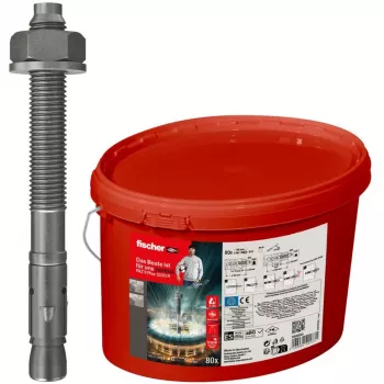 FISCHER Chumbador de ancoragem FAZ II Plus 12/20 R – Aço inoxidável A4, 80 unid. por embalagem