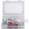 Fischer DuoPower 547212 Conjunto de buchas e parafusos para mudanças, 76 peças