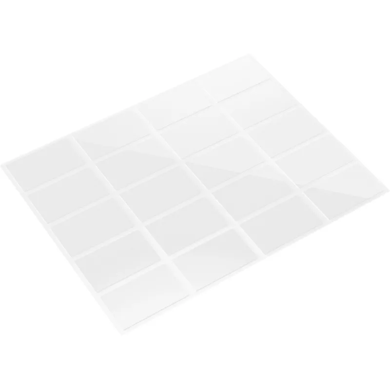FISCHER GOW Tiras de Montagem 20 Unid., Branco, 22 x 36 mm, Autoadesivas