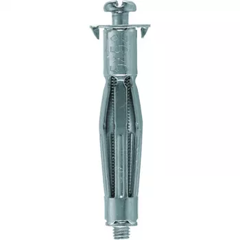 FISCHER HM 4x46 S B bucha metálica para parede oca - aço zincado, M4, pack de 20 com parafusos, prateado