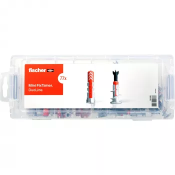 Conjunto de fixação fischer MiniFixTainer DuoLine 77 peças 560098