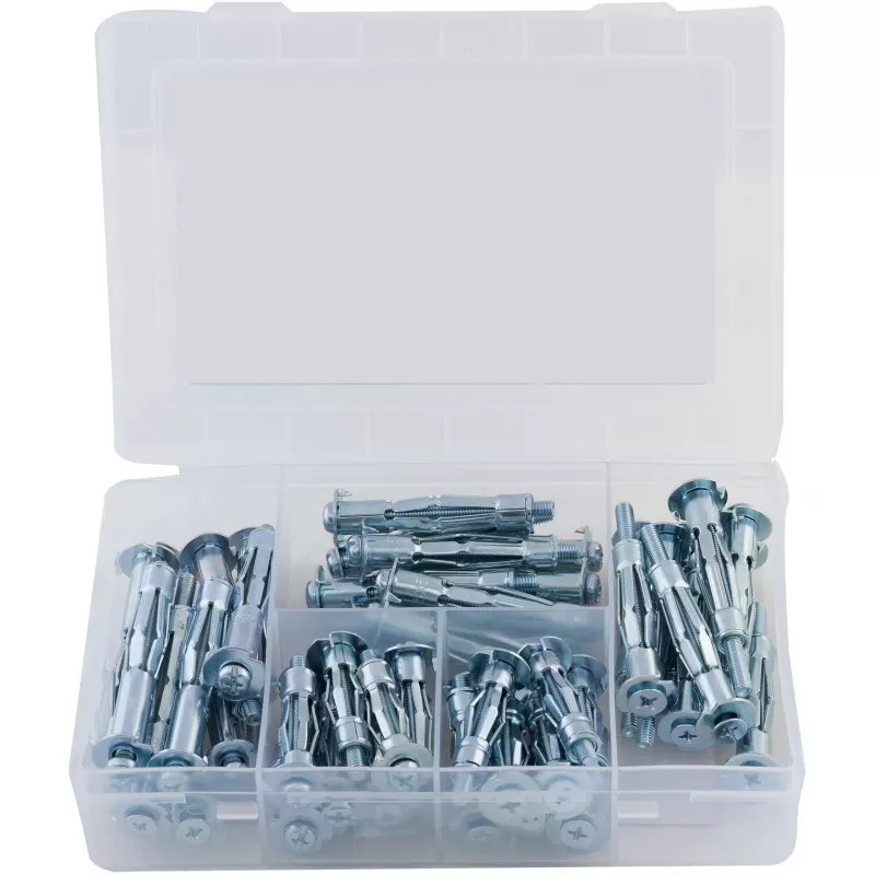 fischer conjunto de fixação universal DUOPOWER kit de 100 peças (50 buchas, 50 parafusos) 558327